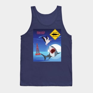 Shark warning Tank Top